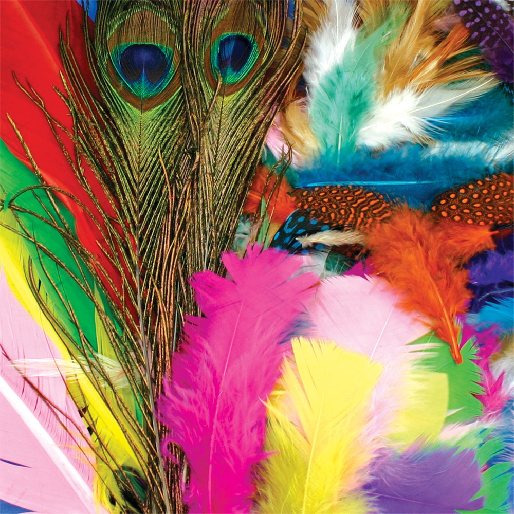 Feathers - Assorted - 125g Pack