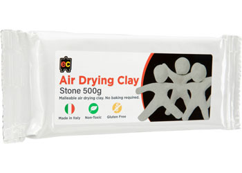 EC Air Drying Clay - White - 500g Pack