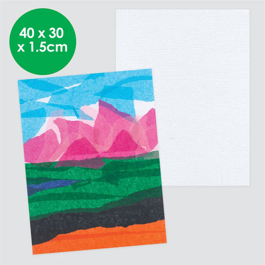 Stretched Canvas Frames - Large Rectangle - 30 x 40cm - Pack of 3