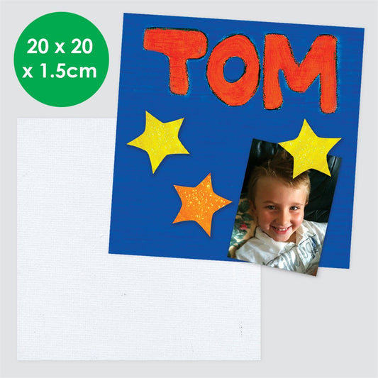 Stretched Canvas Frame - Small Square - 20 x 20cm