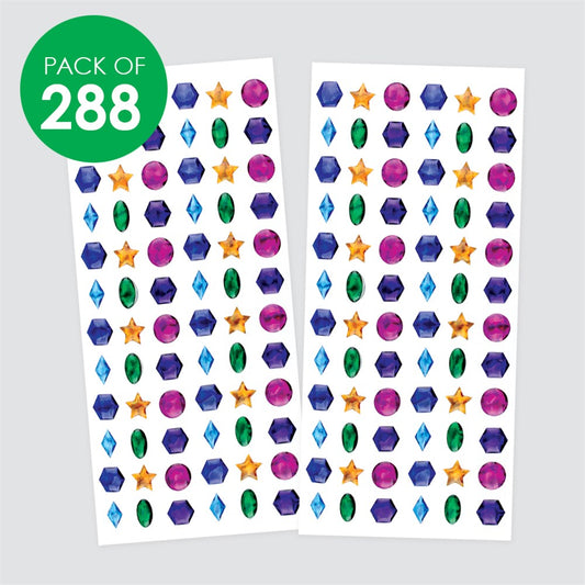 Stick On Jewels - Pack of 288