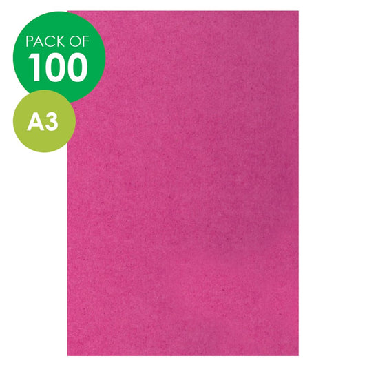 CleverPatch Cardboard - Pink - A3 - Pack of 100