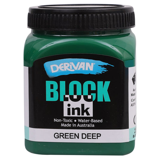 Derivan Block Printing Ink - Green - 250ml