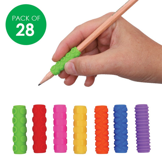 Textured Pencil Grips - Pack of 28