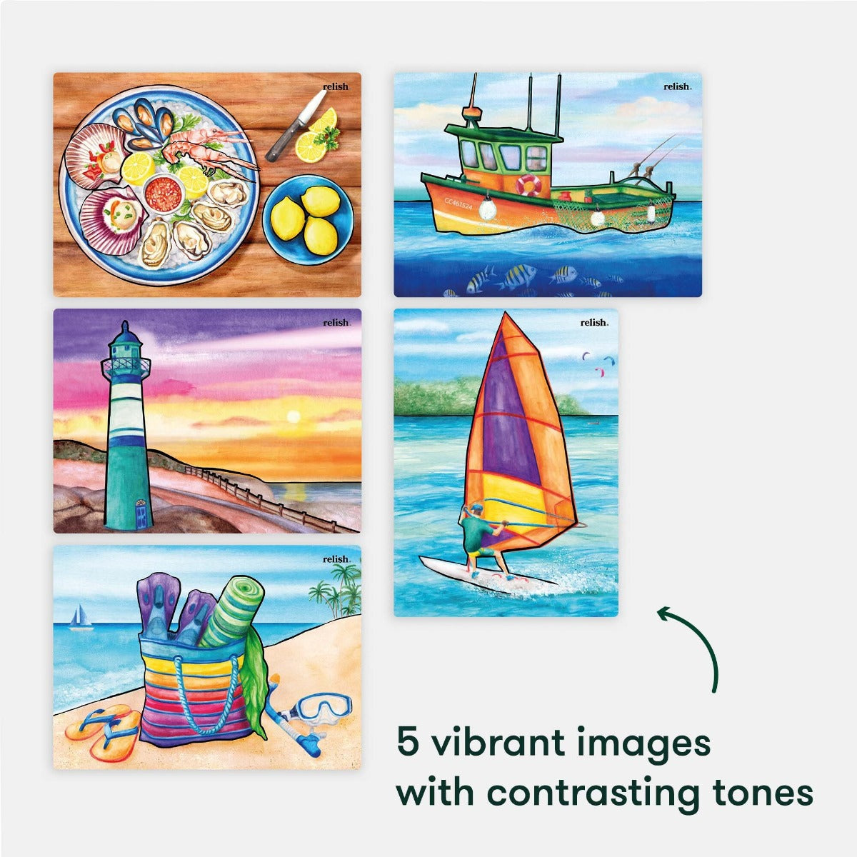 Aquapaint - Coastal Escape - Pack of 5